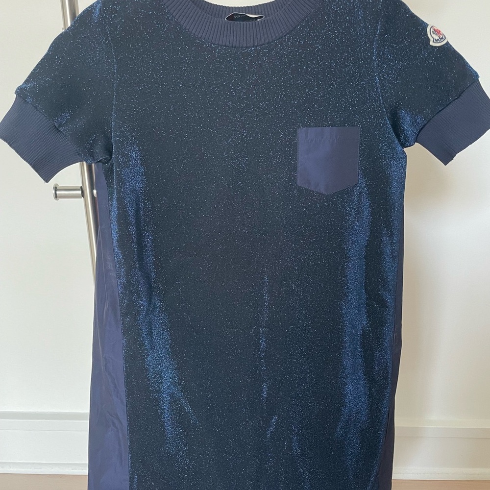 Moncler blue girls dress size 10